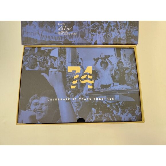 Vancouver Whitecaps 50th Anniversary Box Set Souvenir Ticket Scarf & Magnet 2024 - Picture 8 of 16